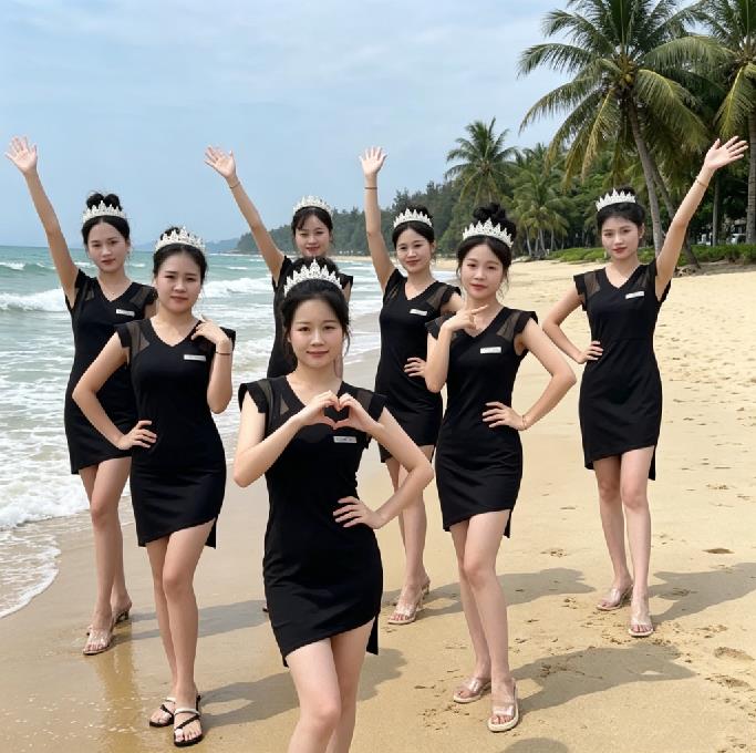 华纳公司客服团队海滨团建活动